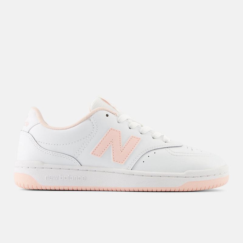 New Balance Women's 80 Shoes White with Pink