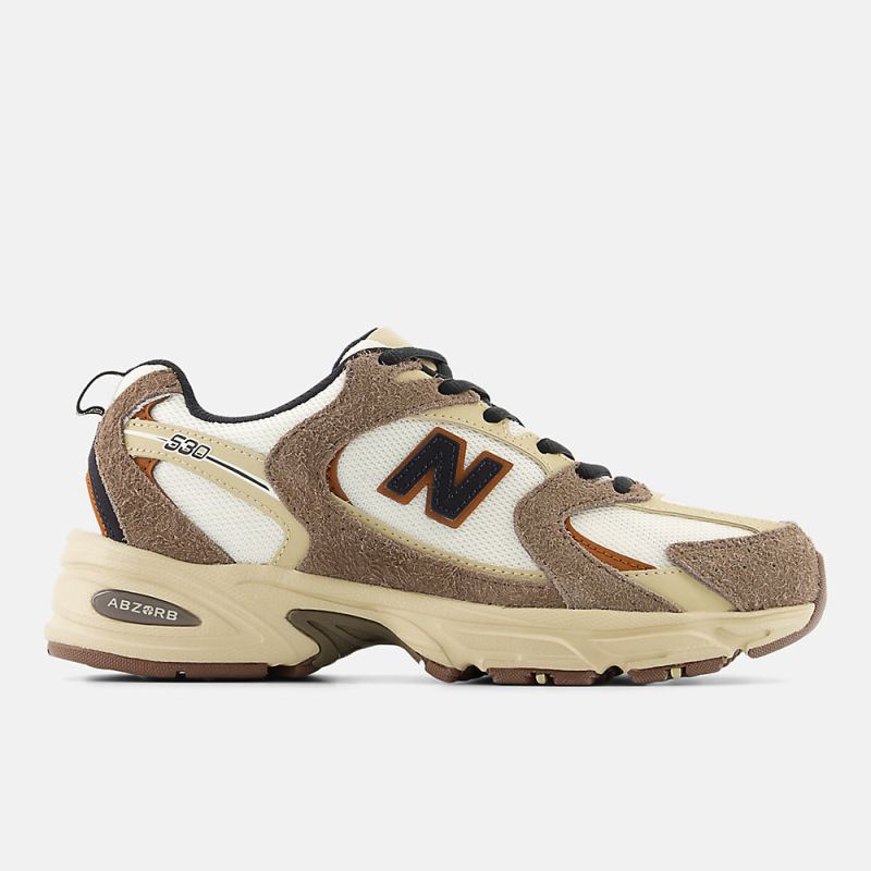 New Balance Men's 530 Shoes Dark Mushroom with Incense and Linen