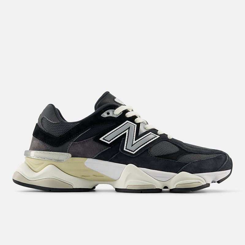 New Balance Women's 9060 Shoes Black with Phantom and Magnet