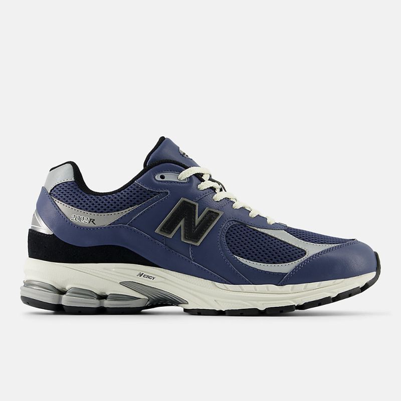 New Balance Men's 2002R Shoes Vintage Indigo with Black and Dark