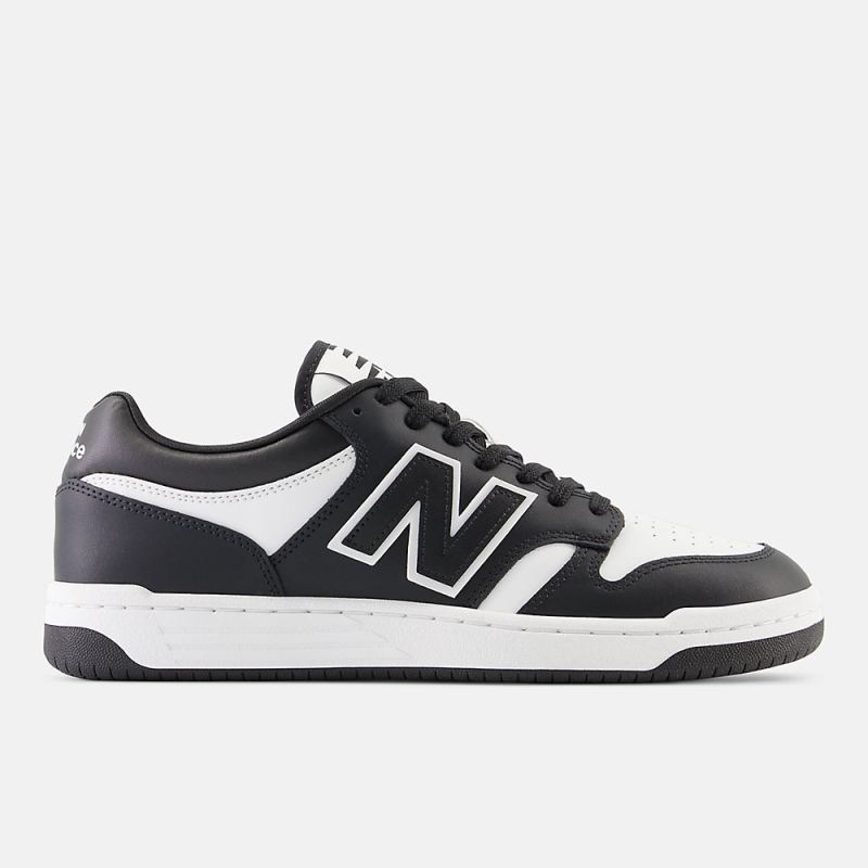 New Balance Men's 480 Shoes White with Black