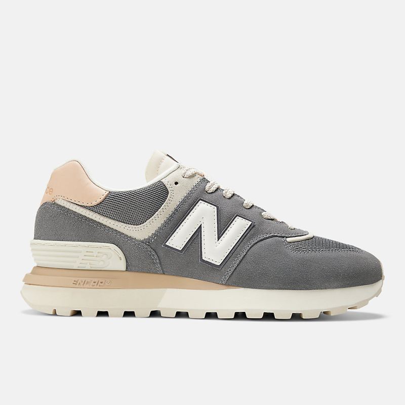 New Balance Men's 574 Legacy Shoes Grey with White