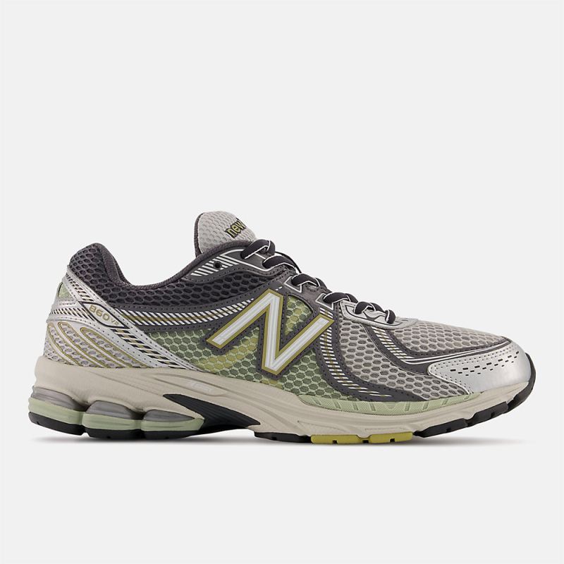 New Balance Men's 860V2 Shoes Rain Cloud with Phantom and Magnet