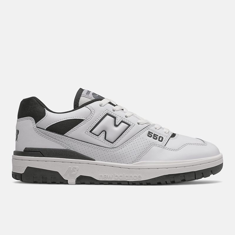 New Balance Women's BB550 Shoes White with Black