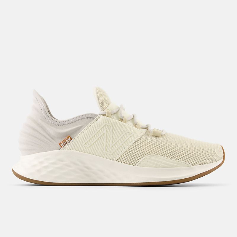 New Balance Men's Fresh Foam Roav Shoes Beige with Gum