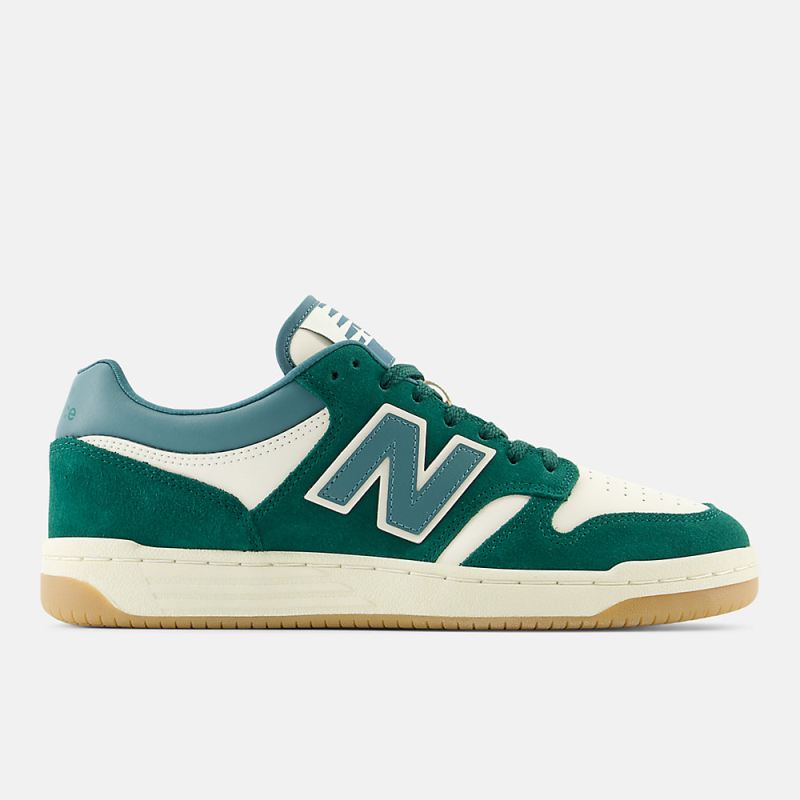 New Balance Men's 480 Shoes Marsh Green with Linen and New Spruc