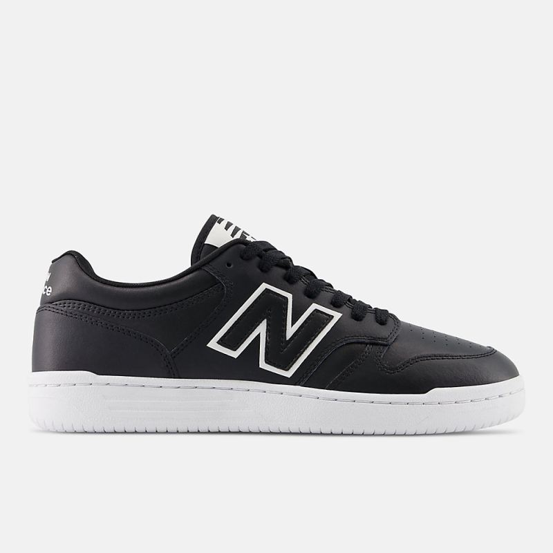 New Balance Men's 480 Shoes Black with White