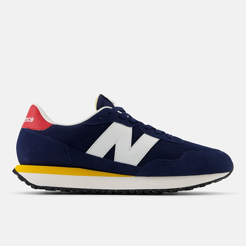 New Balance Men's 237 Shoes NB Navy with White and Team Red