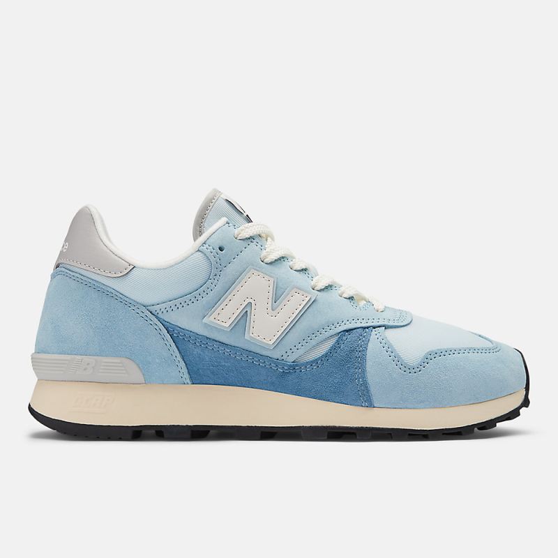 New Balance Men's 475 Shoes Quarry Blue with Chrome Blue and Her