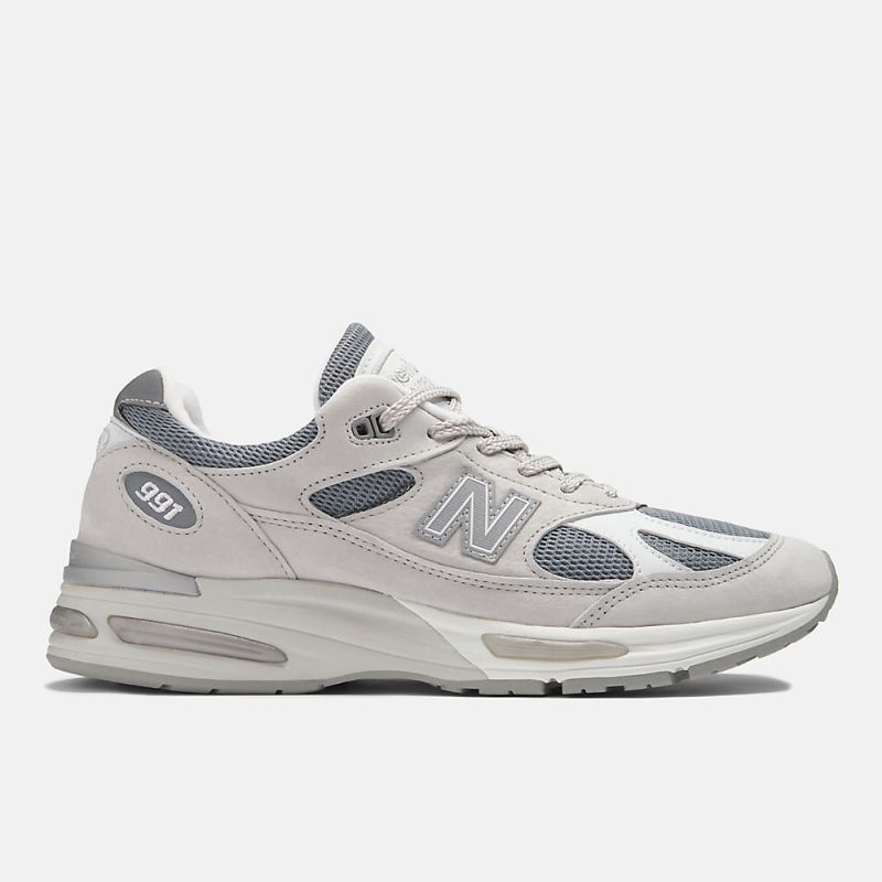 New Balance Men's Made in UK 991v2 Shoes Nimbus Cloud with Cool