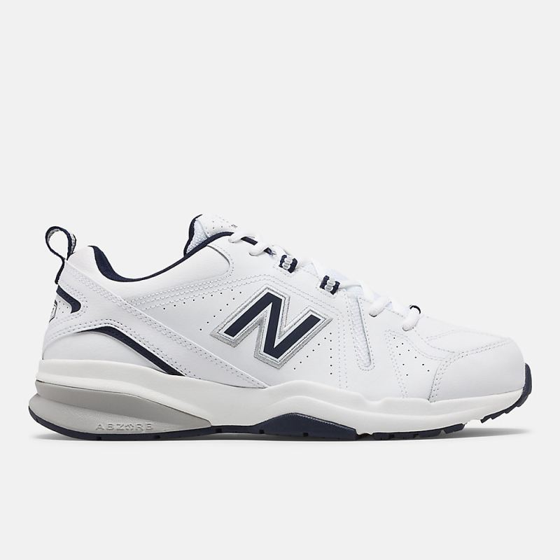 New Balance Men's MX608V5 Shoes White with Navy