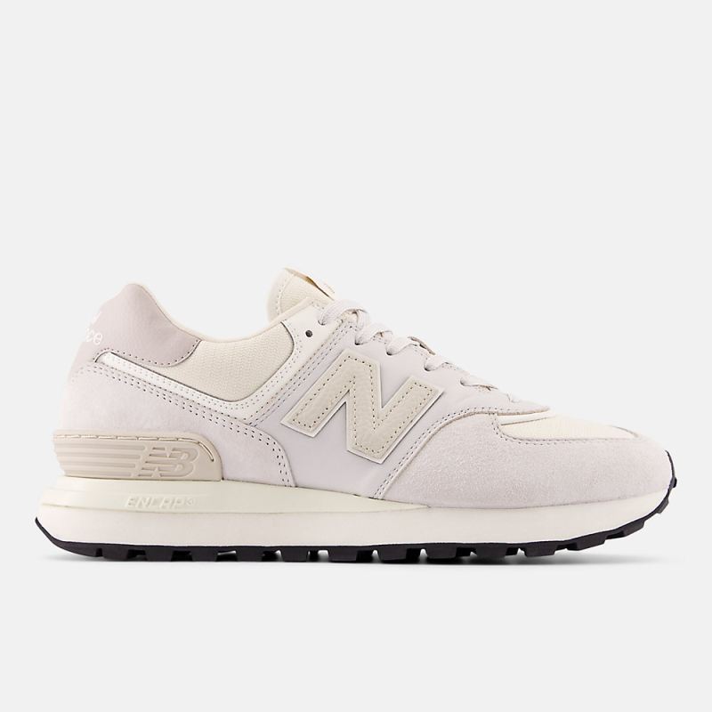 New Balance Women's 574 LEGACY Shoes White with Grey