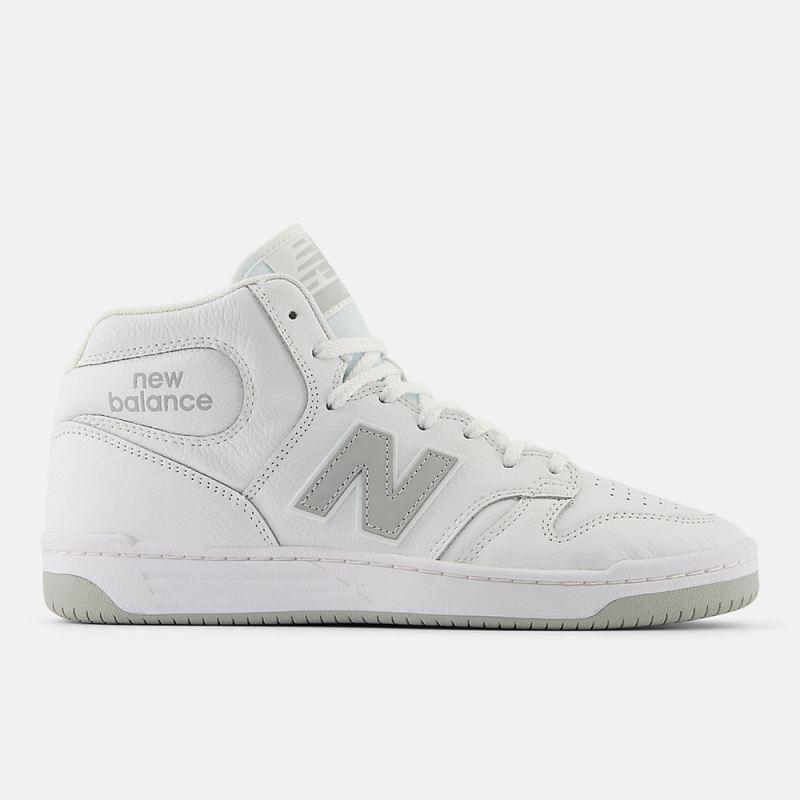 New Balance Women's NB Numeric 480 High Shoes White with Grey