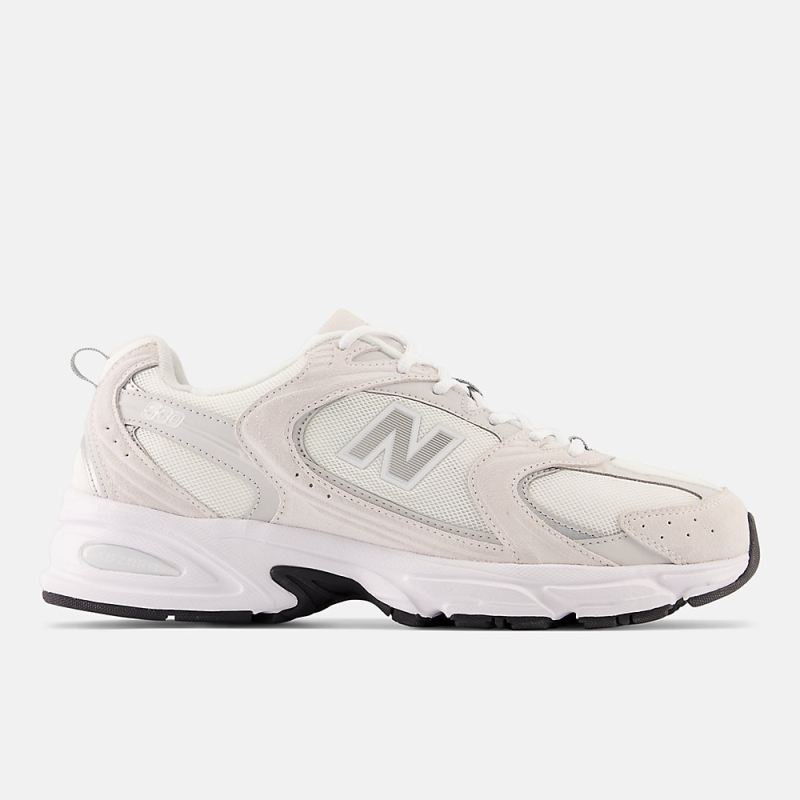 New Balance Men's 530 Shoes Sea Salt with Grey Matter and White