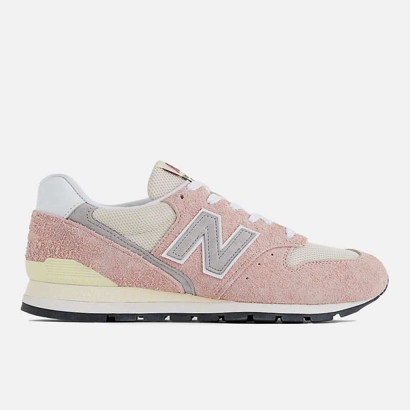 New Balance Men's Made in USA 996 Shoes Pink Haze with Silver