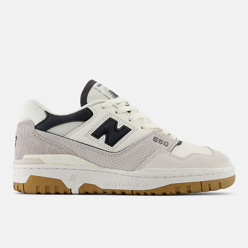 New Balance Women's 550 Shoes Sea Salt with Grey Matter and Magn