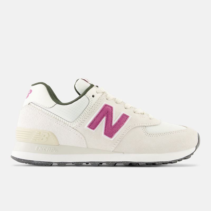 New Balance Women's 574 Shoes Sea Salt with Scorpio and Kombu