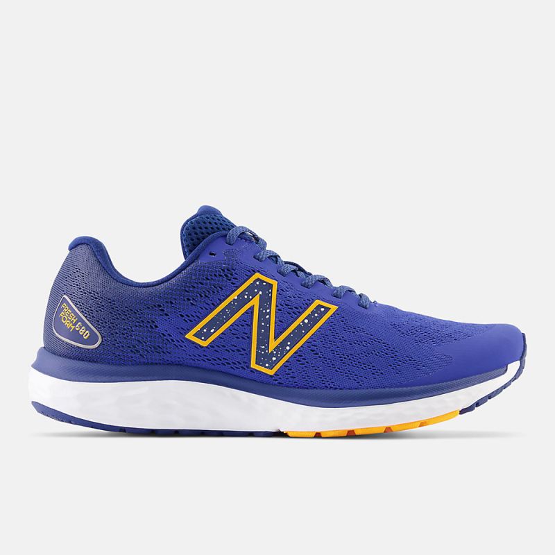 New Balance Men's Fresh Foam 680v7 Shoes Marine Blue with Night