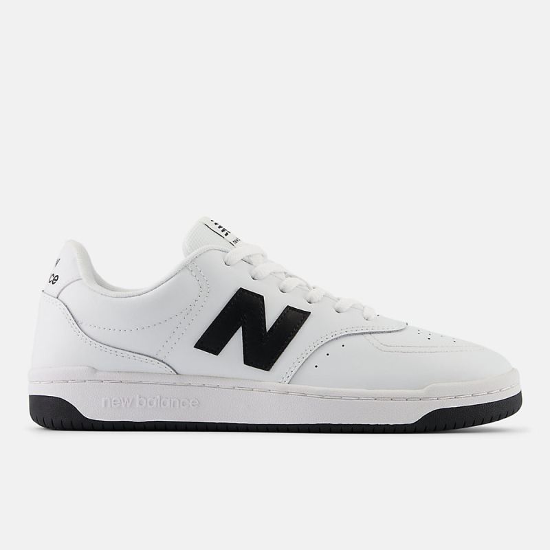 New Balance Women's BB80 Shoes White with Black