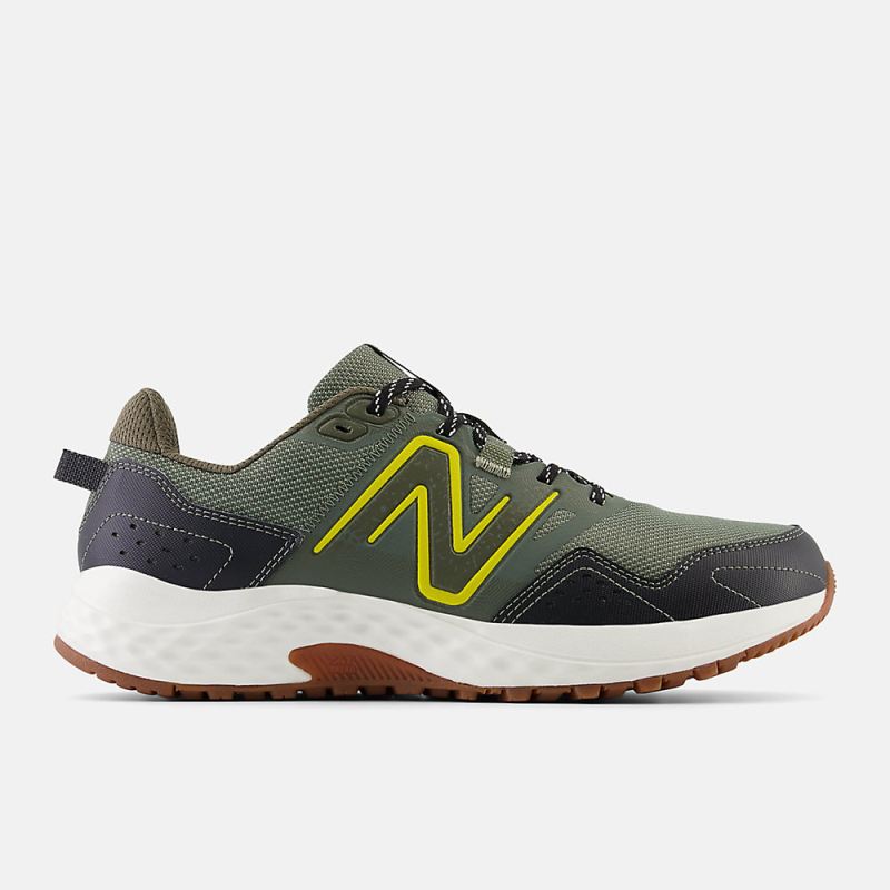 New Balance Men's 410v8 Shoes Dark Olivine with Ginger Lemon and