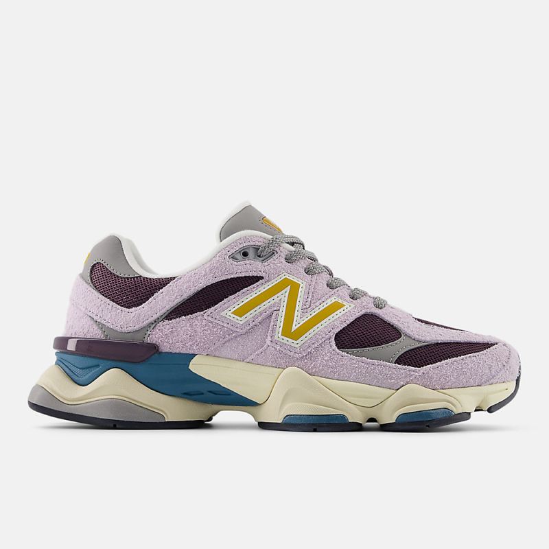 New Balance Women's 9060 Shoes Taro with Plum Brown and Buttersc