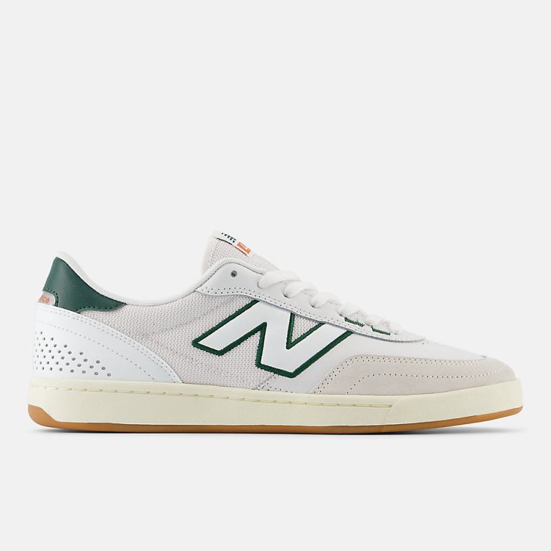 New Balance Men's NB Numeric 440 V2 Shoes White with Forest Gree