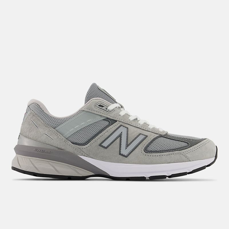 New Balance Men's MADE in USA 990v5 Core Shoes Grey with Castler