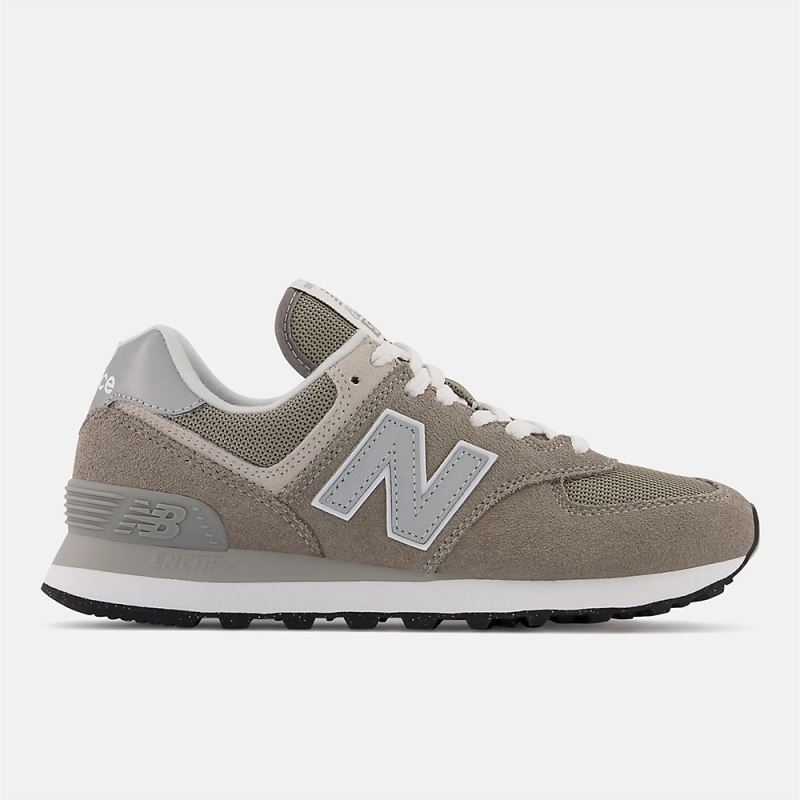 New Balance Women's 574 Core Shoes Grey with White