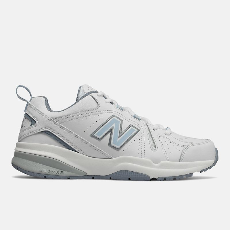 New Balance Women's WX608V5 Shoes White with Light Blue