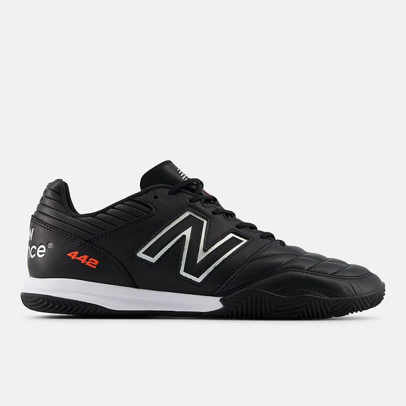 New Balance Men's 442 PRO IN V2 Shoes Black with White