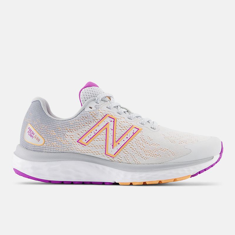 New Balance Women's Fresh Foam 680v7 Shoes Quartz Grey with Alum