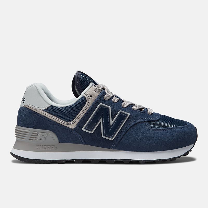 New Balance Women's 574 Core Shoes Navy with White