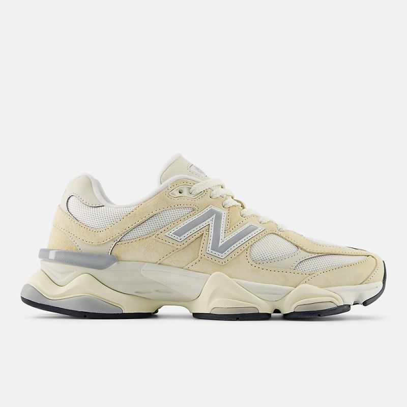 New Balance Women's 9060 Shoes Calcium with Sea Salt and Silver