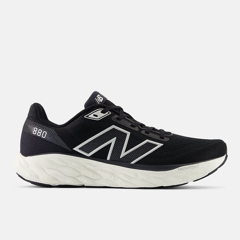 New Balance Men's Fresh Foam X 880v14 Shoes Black with Sea Salt