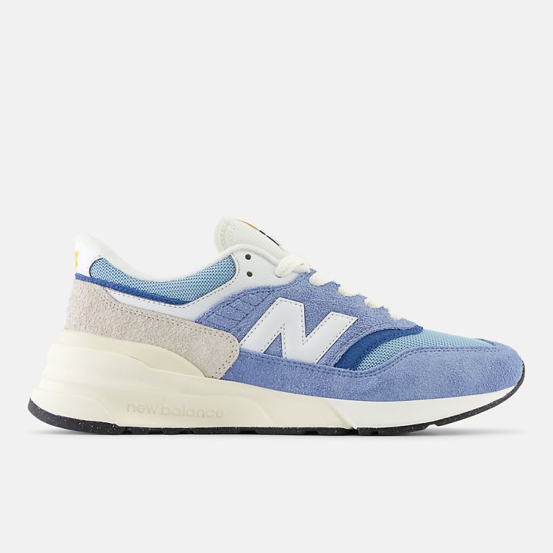 New Balance Women's 997R Shoes Chrome Blue with Light Chrome Blu